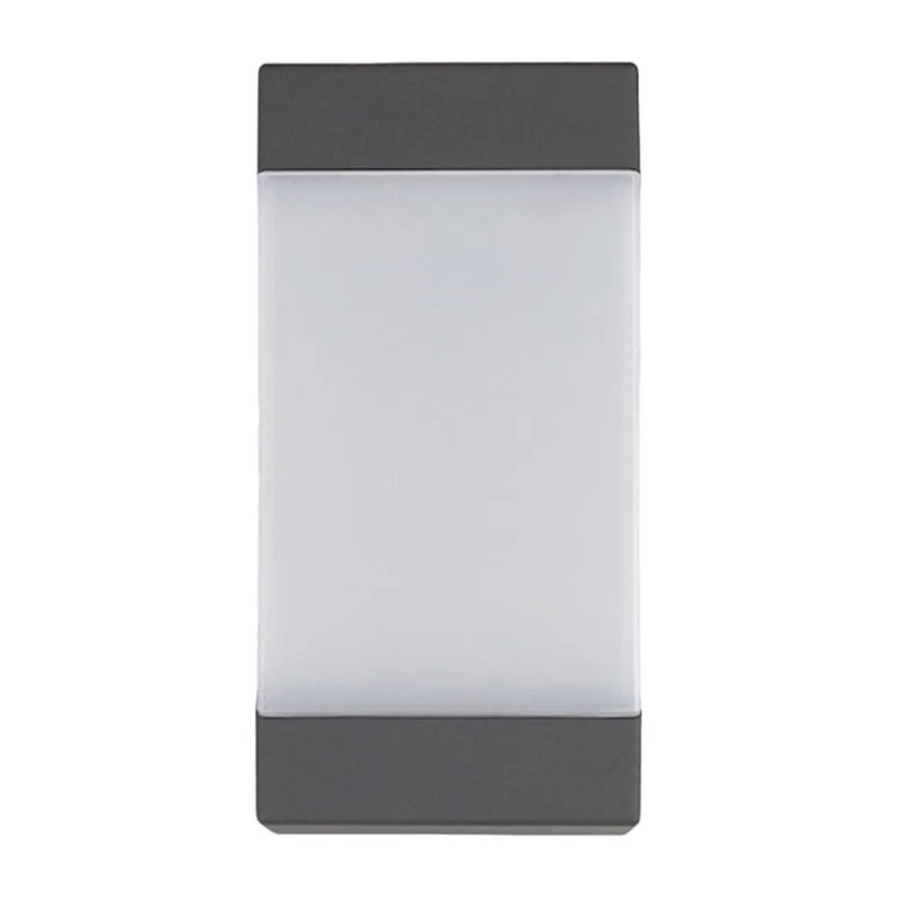 udendørs væglampe Kiran, grå, metal, IP44, E27^Lucande New