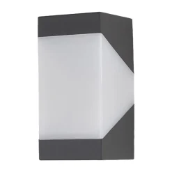 udendørs væglampe Kiran, grå, metal, IP44, E27^Lucande New