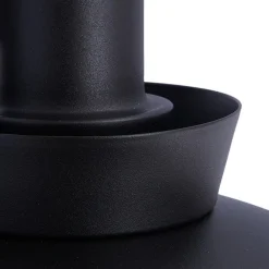 udendørs væglampe Thais, sort, metal, Ø 25 cm^Lucande