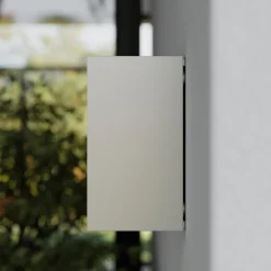 udendørs væglampe Tavi, 15 cm, sølv, Bridgelux LED^Lucande Hot