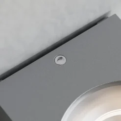 udendørs væglampe Tavi, 15 cm, sølv, Bridgelux LED^Lucande Hot