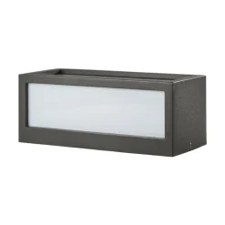 Lucande udendørs væglampe Tame, antracit, metal, 25 cm