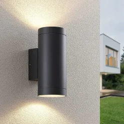 udendørs væglampe Thomke, 2 lyskilder, antracit, aluminium^Lucande Sale