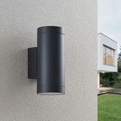 udendørs væglampe Thomke, 2 lyskilder, antracit, aluminium^Lucande Sale