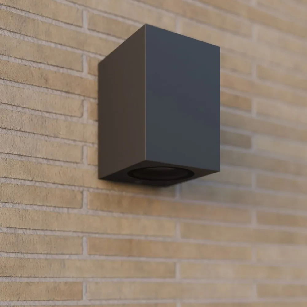 udendørs væglampe Xava, downlight, antracit, GU10^Lucande Hot