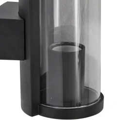 udendørs væglampe Zanta, højde 19,7 cm, IP65, sort^Lucande Clearance