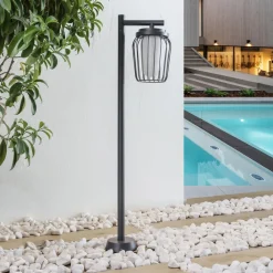 vejlampe Chandan, 100 cm, sort, aluminium^Lucande Best