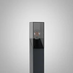 Lucande vejlampe Fiola, 80 cm, antracit, IP54