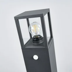 vejlampe Klemens, 65 cm, sensor, antracit, E27^Lucande