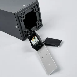 vejlampe Klemens, 65 cm, sensor, antracit, E27^Lucande