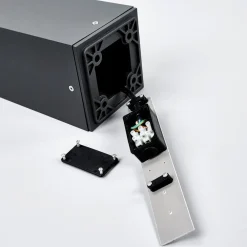 Lucande vejlampe Klemens, 90 cm, sensor, antracit, E27