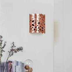 Lucande Væglamper>væglampe Aeloria, kobber, jern, 32,5 cm, E27