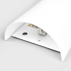 Lucande væglampe Sidra, højde 28 cm, glas, halvcirkelformet