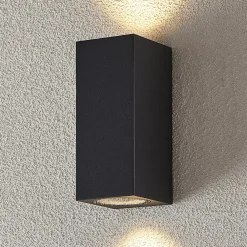 Lucande vægspot Lavina, 17 cm, antracit, 2 lyskilder, 4 stk