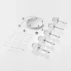 Yasanie LED-pendellampe, 5 lyskilder, rund^Lucande Hot