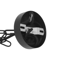 Lucande -pendel Kaeloria, sort/messing, aluminium, Ø 35 cm