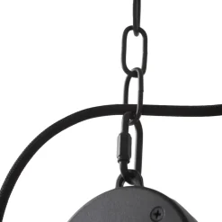 Lucande -pendel Kaeloria, sort/messing, aluminium, Ø 35 cm