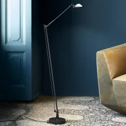 Berenice gulvlampe sort, hvidt hoved^Luceplan Best