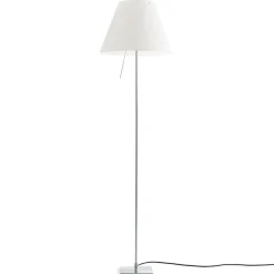 Luceplan Gulvlamper>Costanza gulvlampe D13tif, aluminium/hvid