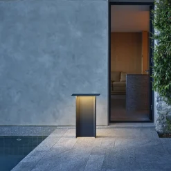 Luceplan Fienile LED-gadelampe 72 cm mørkegrå