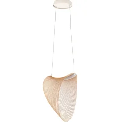 Illan LED-hængelampe i træ, dæmpbar Ø 60 cm^Luceplan Sale