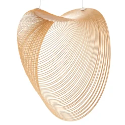 Illan LED-hængelampe i træ, dæmpbar Ø 60 cm^Luceplan Sale