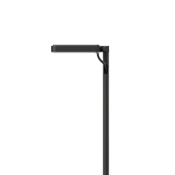 LED-vejlampe Flia, 180 cm høj, sort, plast^Luceplan