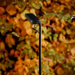 Luceplan LED-vejlampe Flia, 120 cm høj, sort, plast