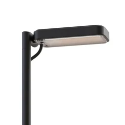 Luceplan LED-vejlampe Flia, 120 cm høj, sort, plast