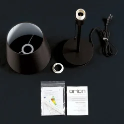 ORION Ludwig bordlampe med USB-port, sort