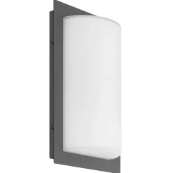 LCD Luis udendørs væglampe, grafit, bevægelsessensor