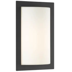 LCD Luis udendørs væglampe, grafit, bevægelsessensor