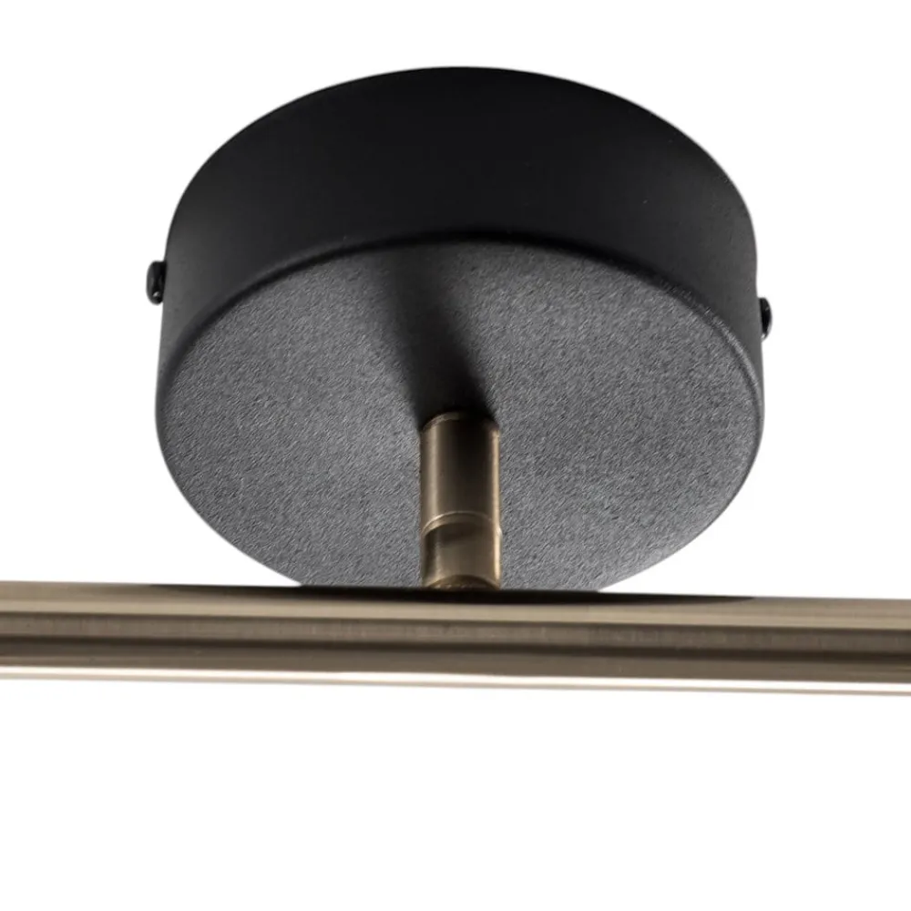 Lume loftspot, 2 lyskilder, sort/messing, højde 22 cm, jern^Lucea Hot