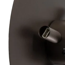 Luna væglampe, brun, indirekte lys, Ø 30 cm, stål^TK Lighting Outlet