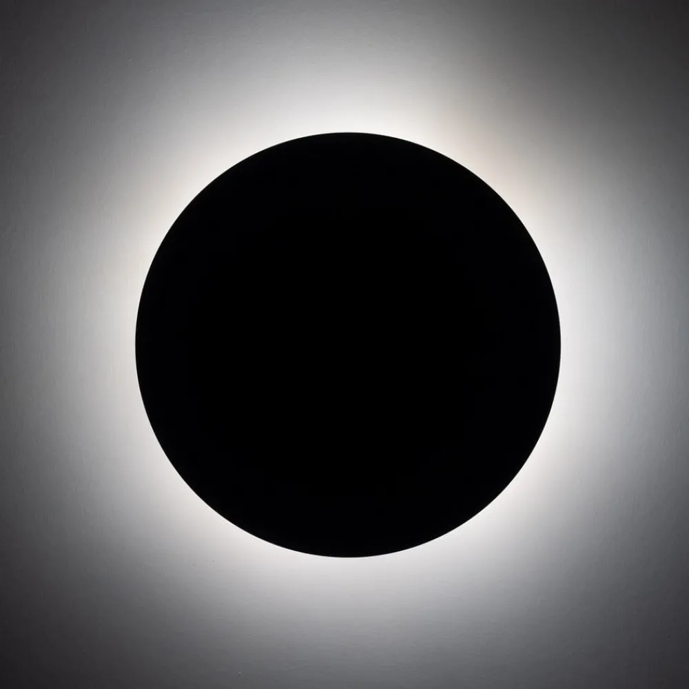 Luna væglampe, brun, indirekte lys, Ø 30 cm, stål^TK Lighting Outlet