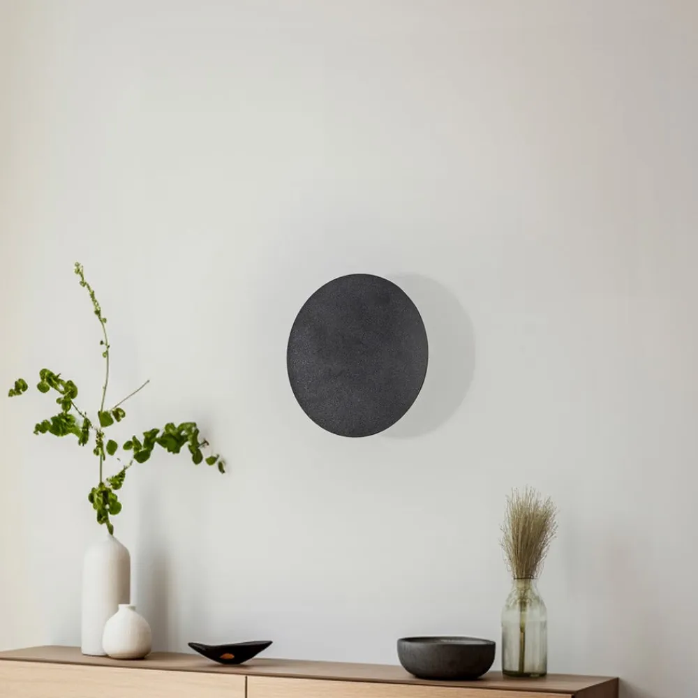 TK Lighting Væglamper|Væglamper>Lunia New væglampe, sort, Ø 20 cm