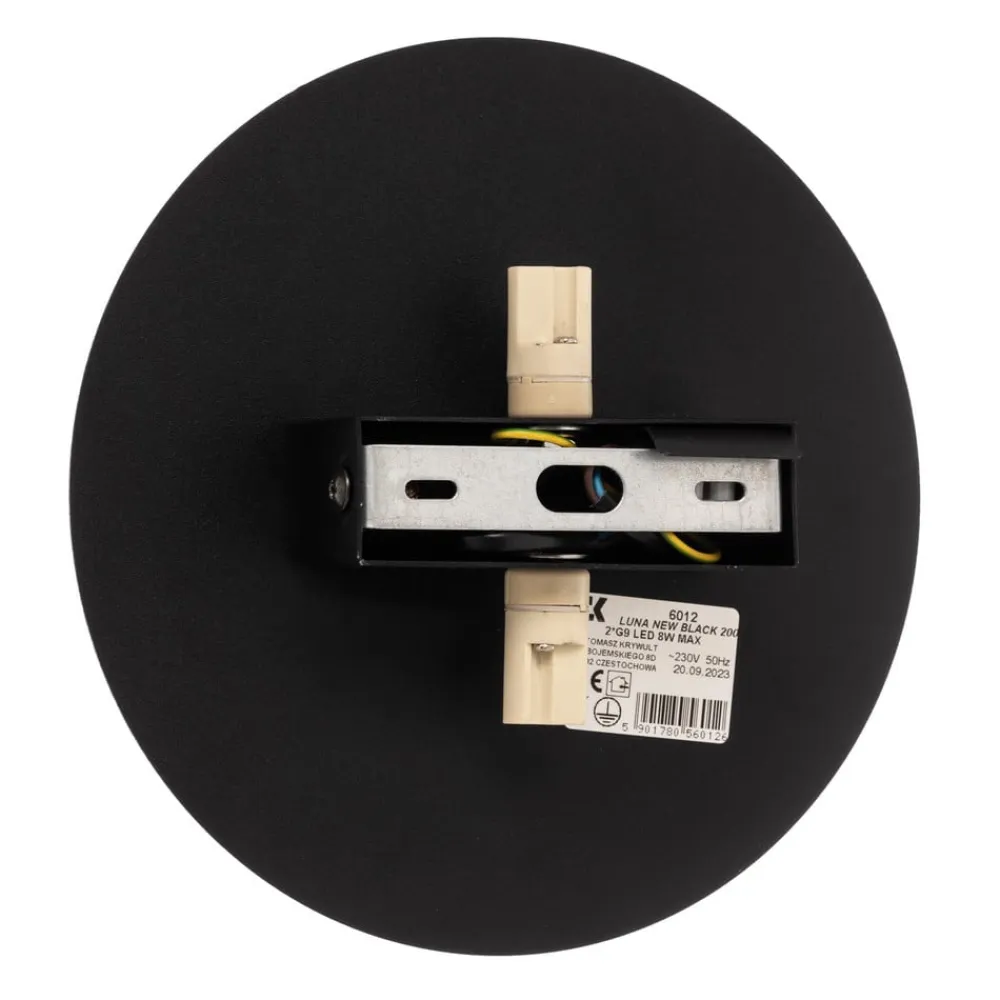 TK Lighting Væglamper|Væglamper>Lunia New væglampe, sort, Ø 20 cm