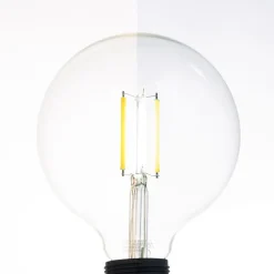 LED-pære, E27 G125 7W, klar, smart^LUUMR Best