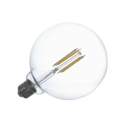 LED-pære, E27 G125 7W, klar, smart^LUUMR Best