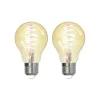 LUUMR Smart E27 4,9W ZigBee Tuya Hue ravfarvet sæt med 2 stk