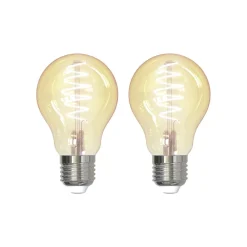 LUUMR Smart E27 4,9W ZigBee Tuya Hue ravfarvet sæt med 2 stk