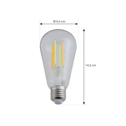 Smart LED E27 ST64 7W klar ZigBee Hue Tuya^LUUMR Outlet