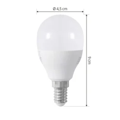 LUUMR Smart LED-dråbepære E14 4,9W Tuya WLAN mat CCT