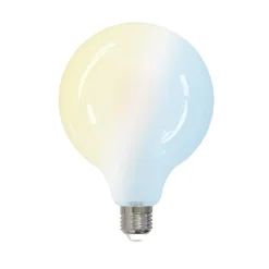 LUUMR Smart LED-pære 2 stk E27 G125 7W CCT mat Tuya