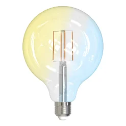 LUUMR Dæmpbar Led-Pære|Filament Pære>Smart LED-pære klar E27 G125 7W Tuya WLAN CCT