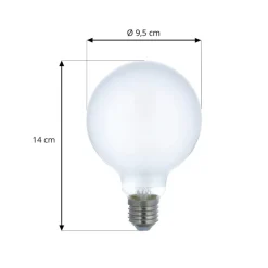 Smart LED-pære sæt med 3 E27 G95 7W mat Tuya^LUUMR Hot