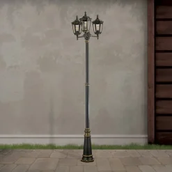 ORION Lygtepæl Fabio m. 3 lyskilder, 255 cm