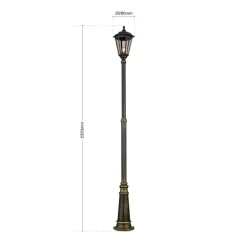 ORION Lygtepæl Fabio med én lyskilde, 249 cm