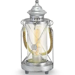 Lys lanterne bordlampe Kirian sølv-antik^EGLO Hot