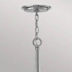 Lysekrone Ascher, poleret nikkel, 6 lys^Quintiesse New